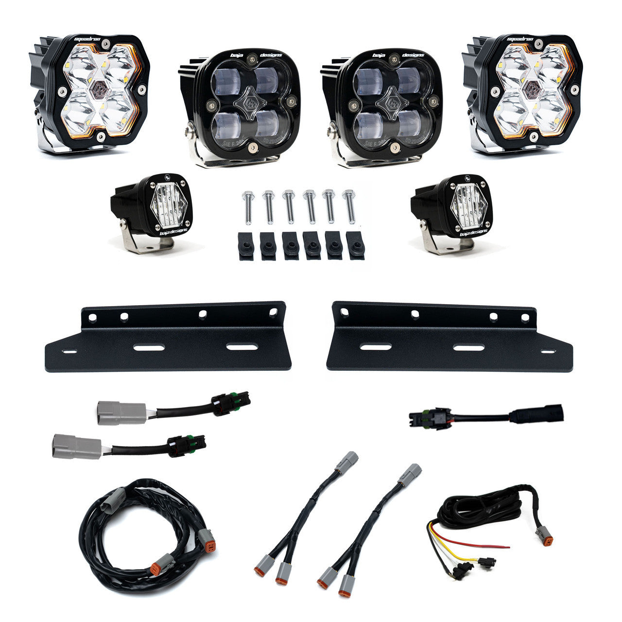 Baja Designs Squadron 2.0 Sport/Squadron SAE/S1 Fog Light Kit - 2021-2026 Ford Raptor
