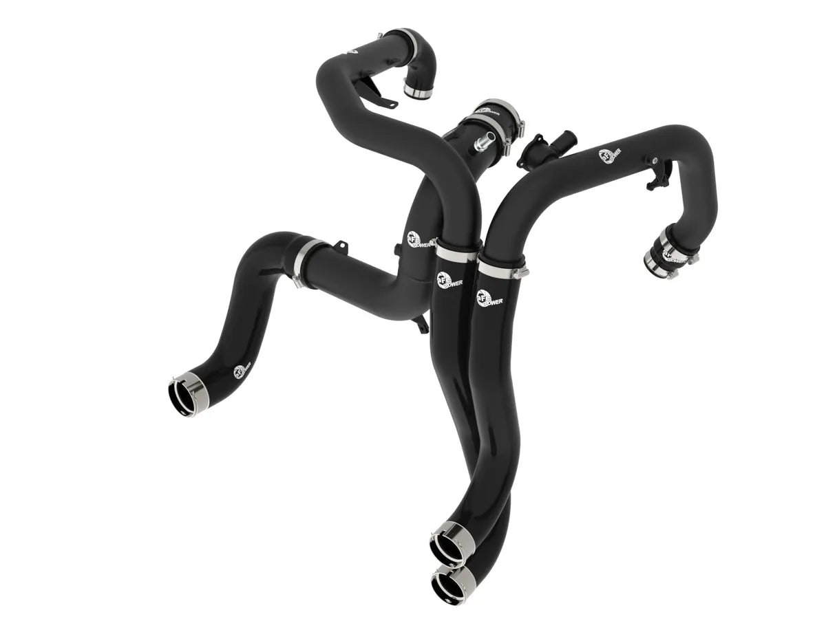 AFE BladeRunner Aluminum Hot and Cold Charge Pipe Kit Black - 2022-2025 Bronco Raptor