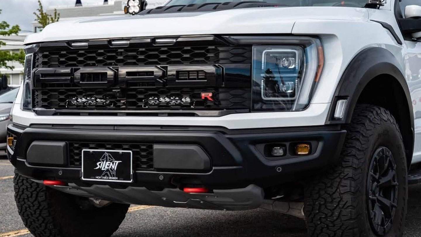 Baja Designs 2021+ Ford Raptor/R OnX6 Behind Grill Kit - 10in. Amber D/C