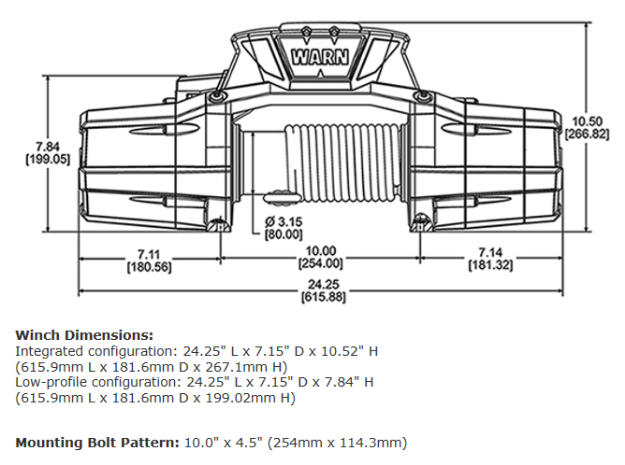 WARN ZEON 12 Platinum Winch