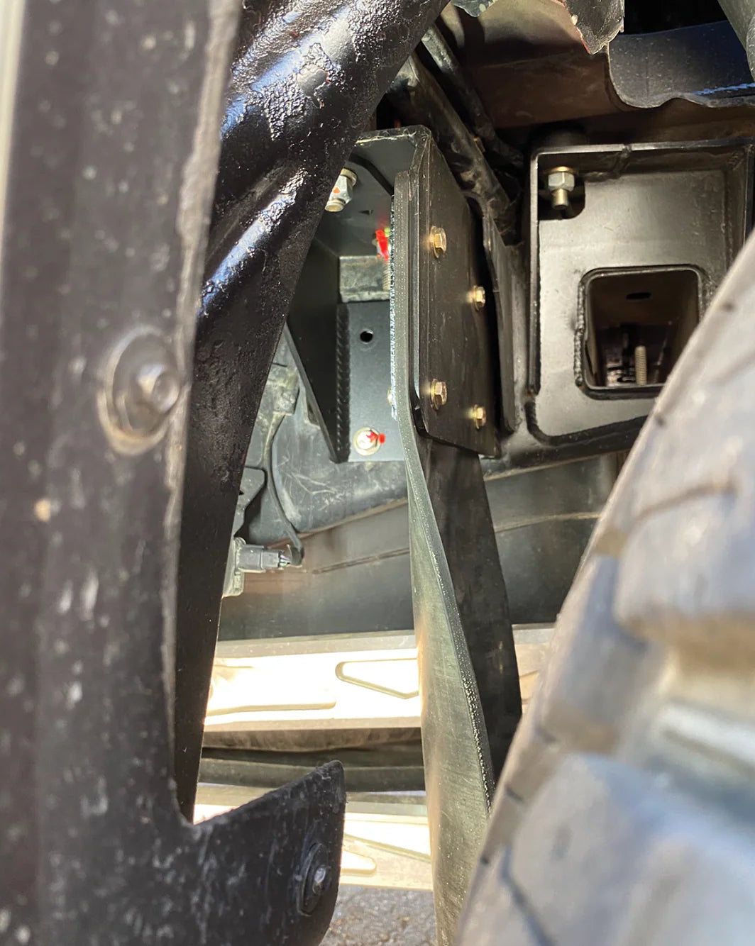 2017-2024 Ford Raptor Rear Shock Guard Mud Flap Frame Mount Kit