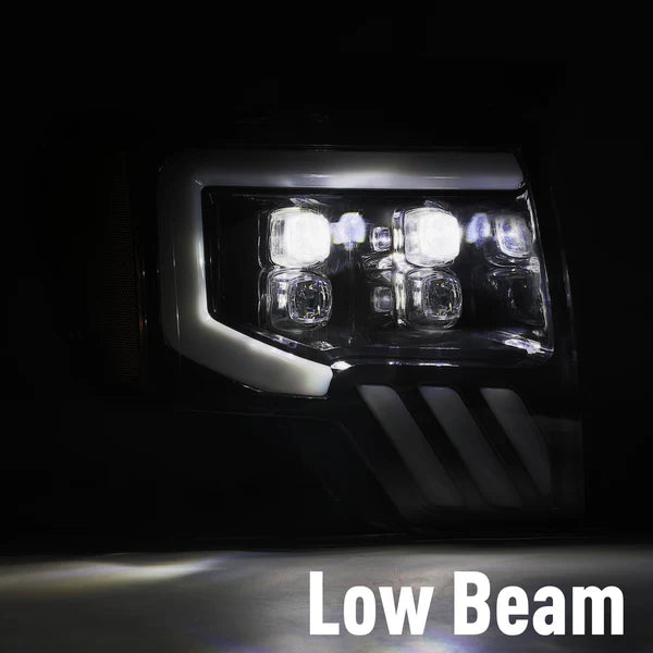 Alpharex 2010-2014 Ford Raptor NOVA-Series LED Projector Headlights Jet Black