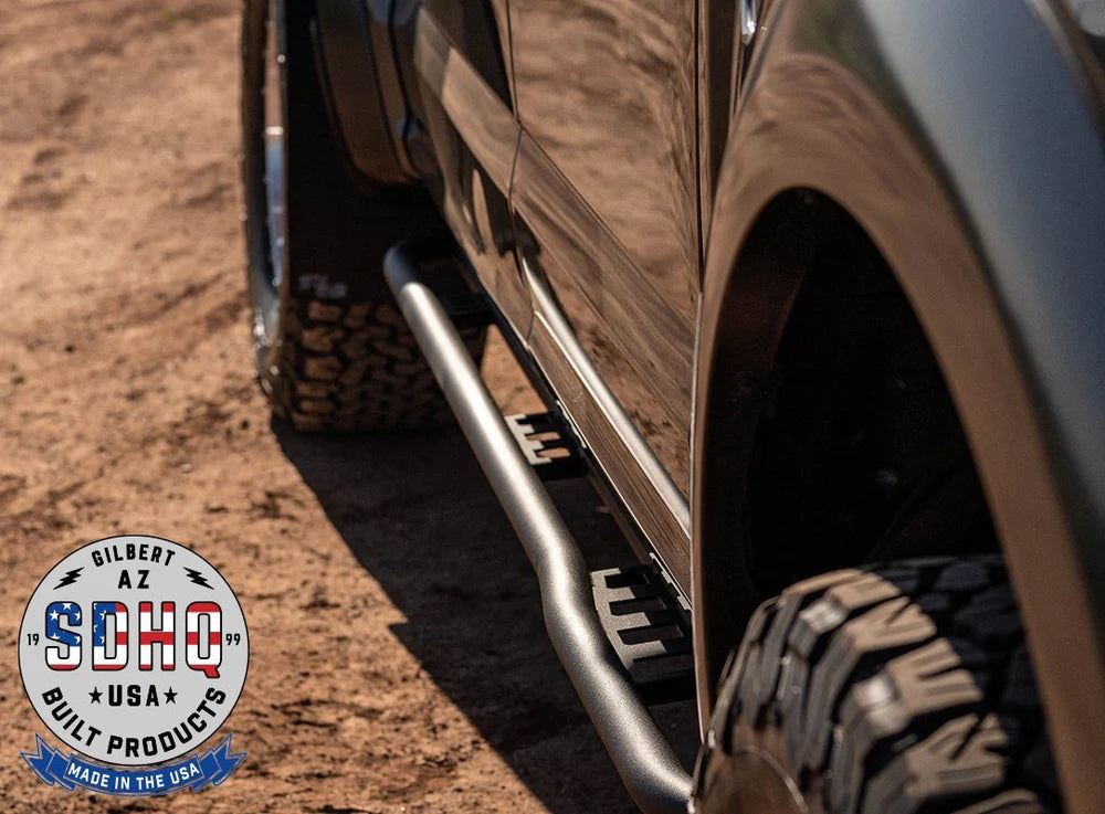 SDHQ OFF ROAD '17-24 FORD RAPTOR SDHQ BUILT WELD-ON ROCK SLIDERS