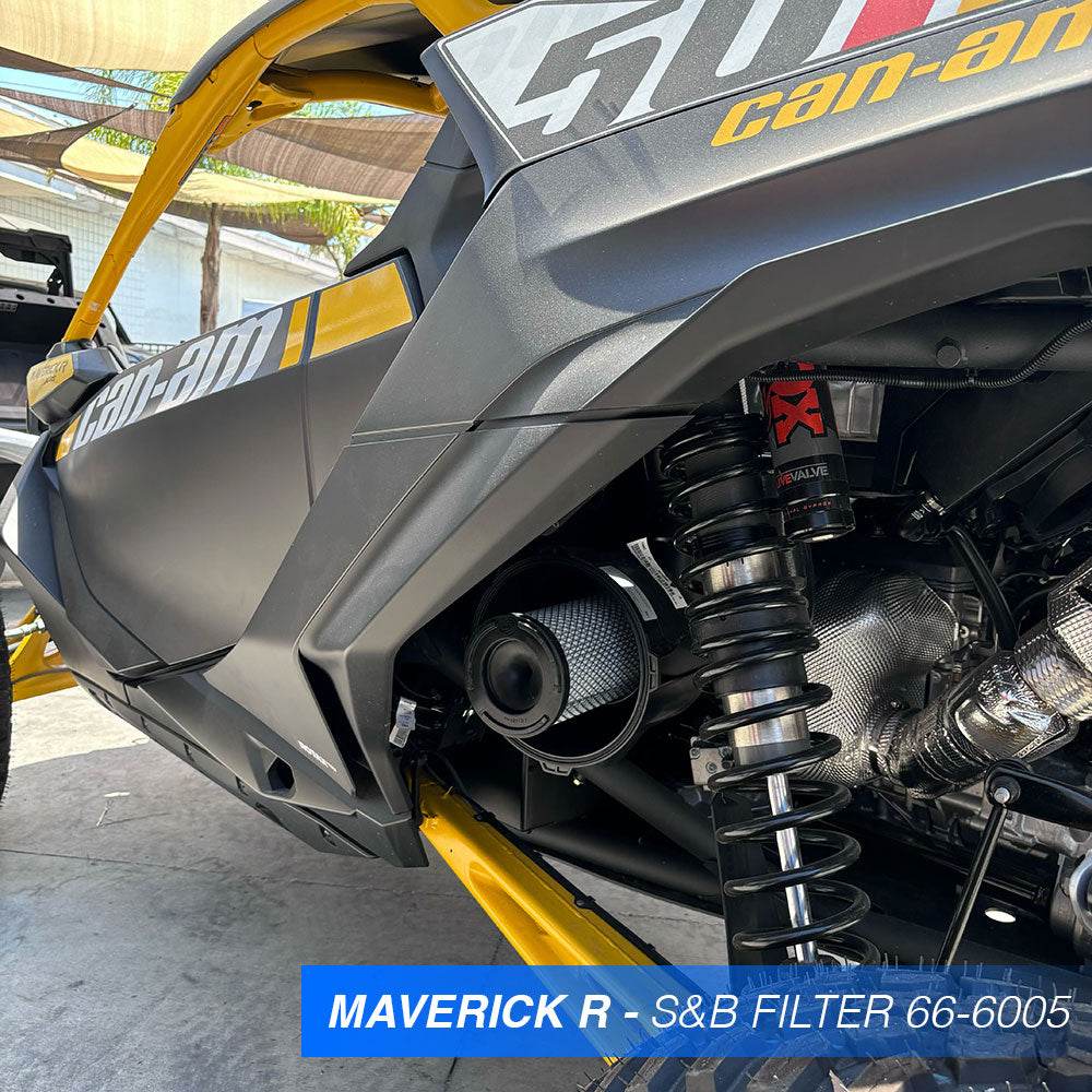 S&B REPLACEMENT FILTER FOR 2017-2025 CAN-AM MAVERICK X3, 2024 MAVERICK R, 2021-2025 COMMANDER, SPORT 1000R