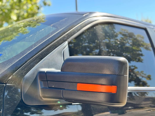 2010-2014 Ford Raptor SVT Replacement Carbon Fiber Mirror Covers