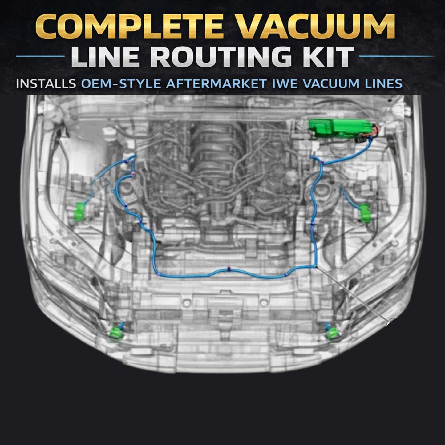 2010-2014 Ford Raptor IWE Silicone Vacuum Line Replacement Kit