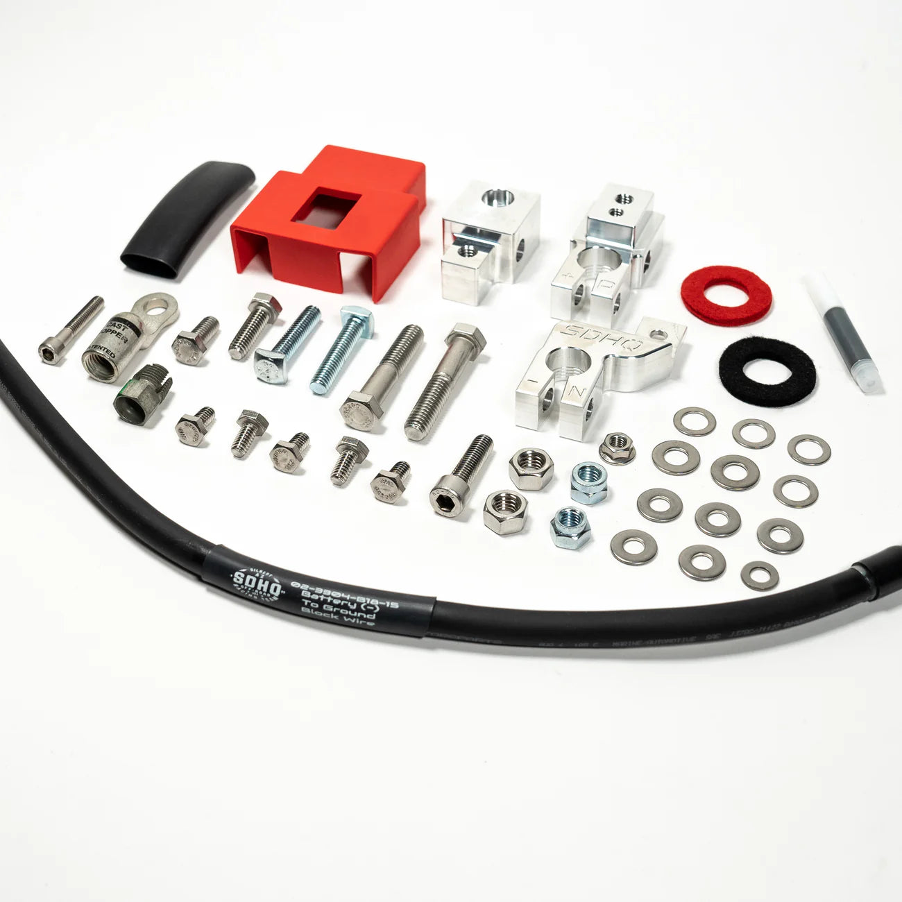 SDHQ Off Road '21-24 Ford F-150 SDHQ Built Billet Battery Terminal Kit