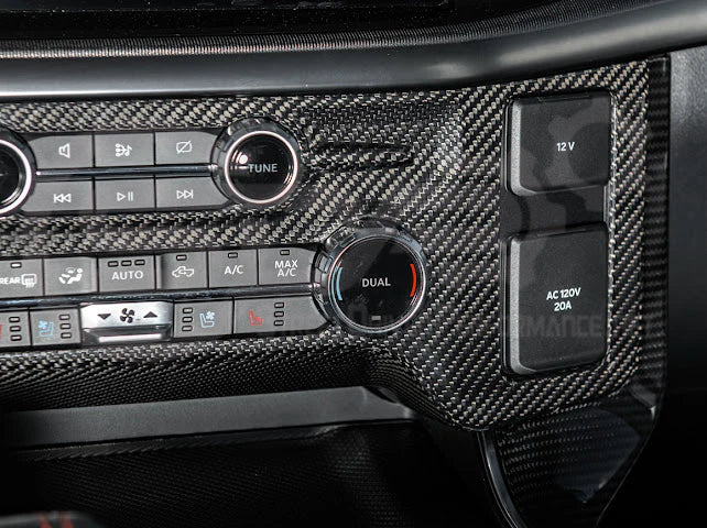 2021+ Ford Raptor/R Carbon Fiber Center Control Panel Cover
