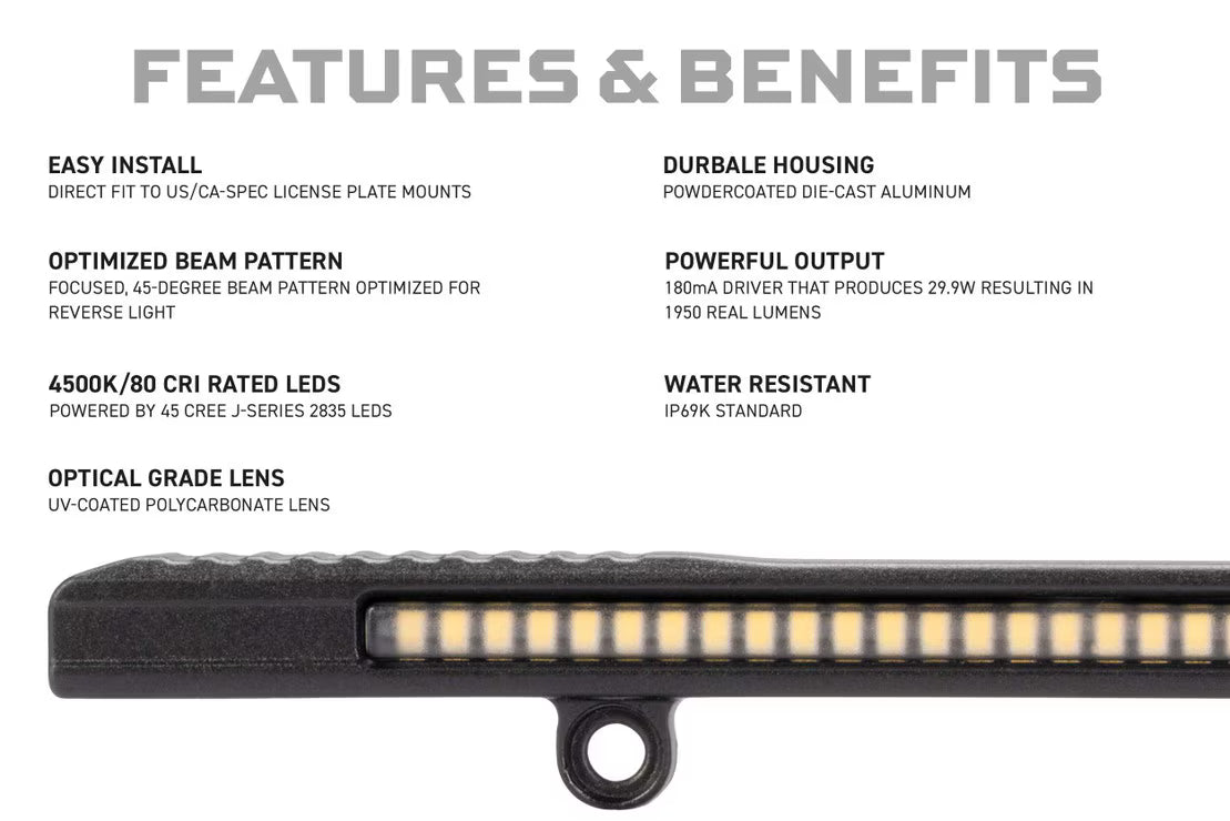 Morimoto 2010-2025 Ford Raptor Backup Light Boost Bar