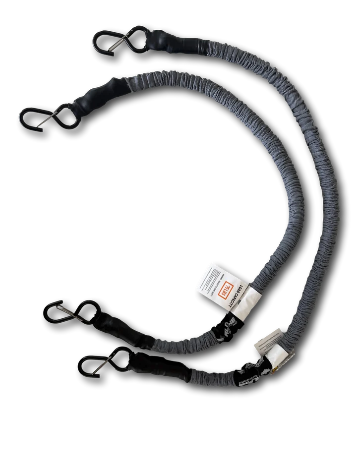 Premium Bungee Straps (Pair) – Gray