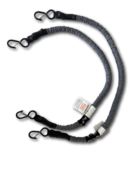 Premium Bungee Straps (Pair) – Gray