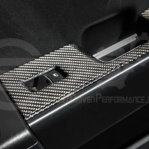 2021+ Ford Raptor Carbon Fiber Rear Door Switch Panel
