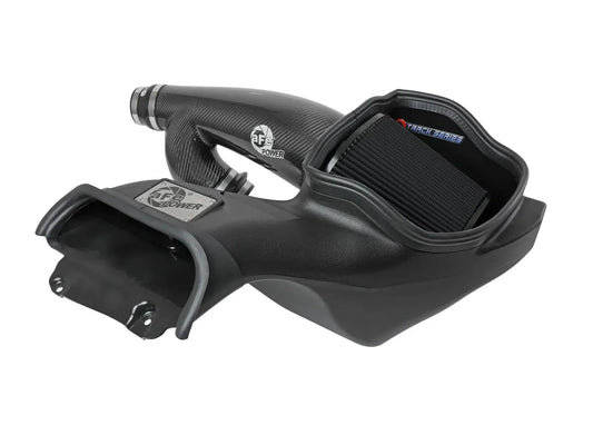 AFE Track Series Carbon Fiber Cold Air Intake System w/ Black Pro 5R Filter - 3.5L Twin Turbo