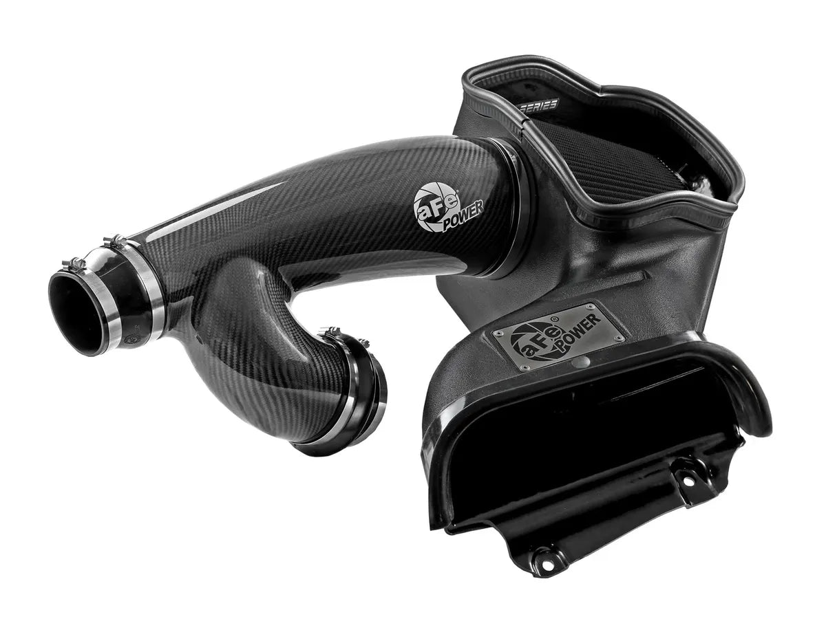 AFE Track Series Carbon Fiber Cold Air Intake System w/ Black Pro 5R Filter - 3.5L Twin Turbo