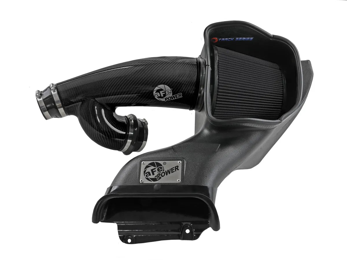 AFE Track Series Carbon Fiber Cold Air Intake System w/ Black Pro 5R Filter - 3.5L Twin Turbo