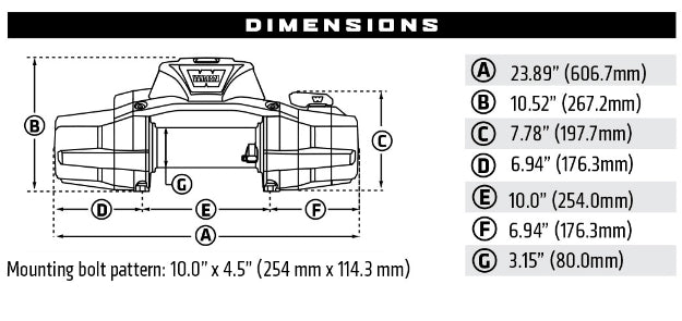 WARN ZEON XP 14-S WINCH