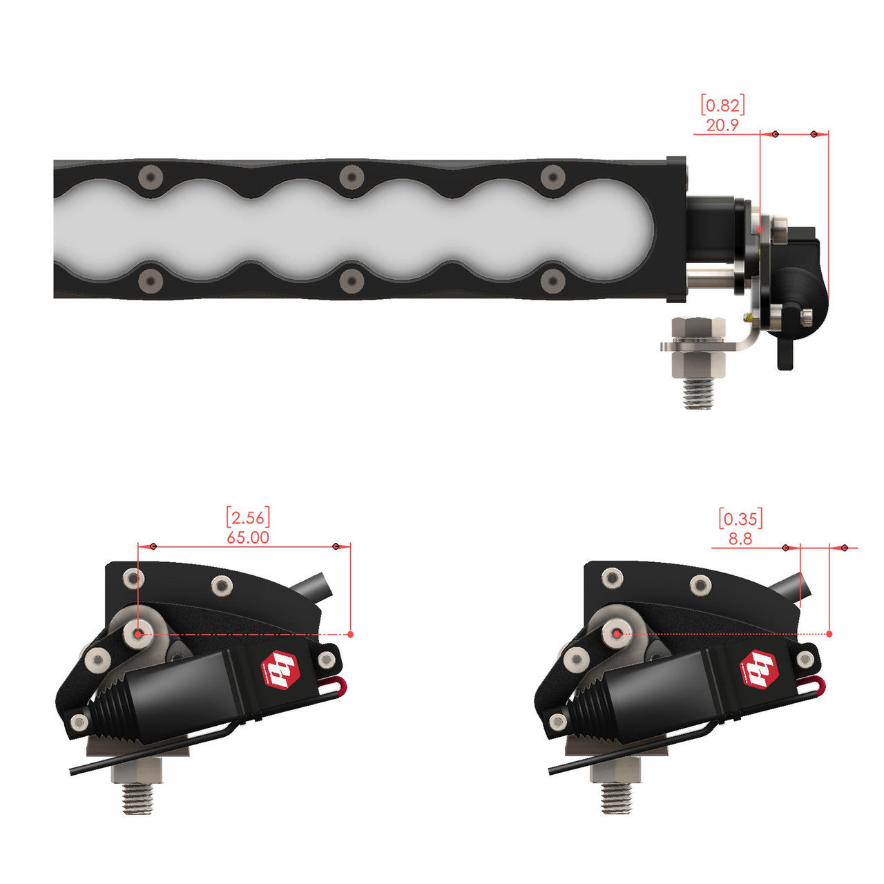 Reflex Light Actuator Kit – S8 Light Bar - Universal