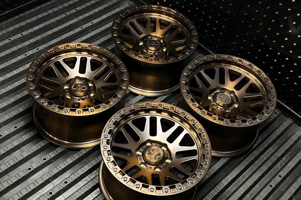 9&3 Wheels FR-01 | 6061-T6 Forged | Simulated Beadlock | Bronze