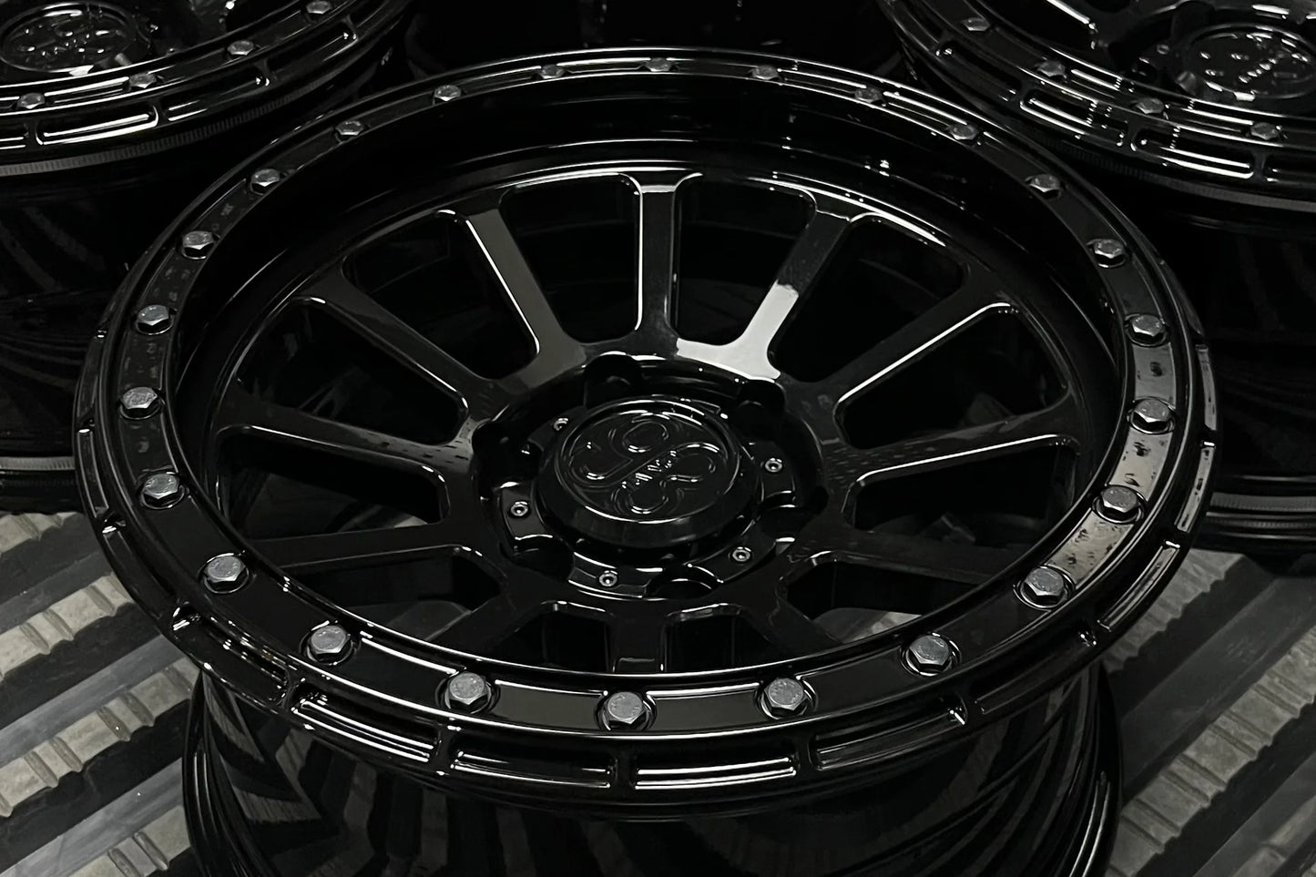 9&3 Wheels FR-12 | 6061-T6 Forged | Simulated Beadlock | Black