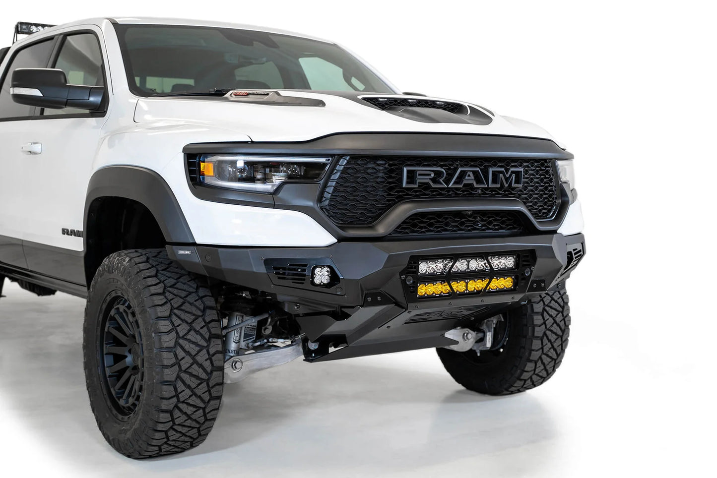 ADD 2021-2024 RAM 1500 TRX BOMBER FRONT BUMPER (20 INCH LIGHTS)