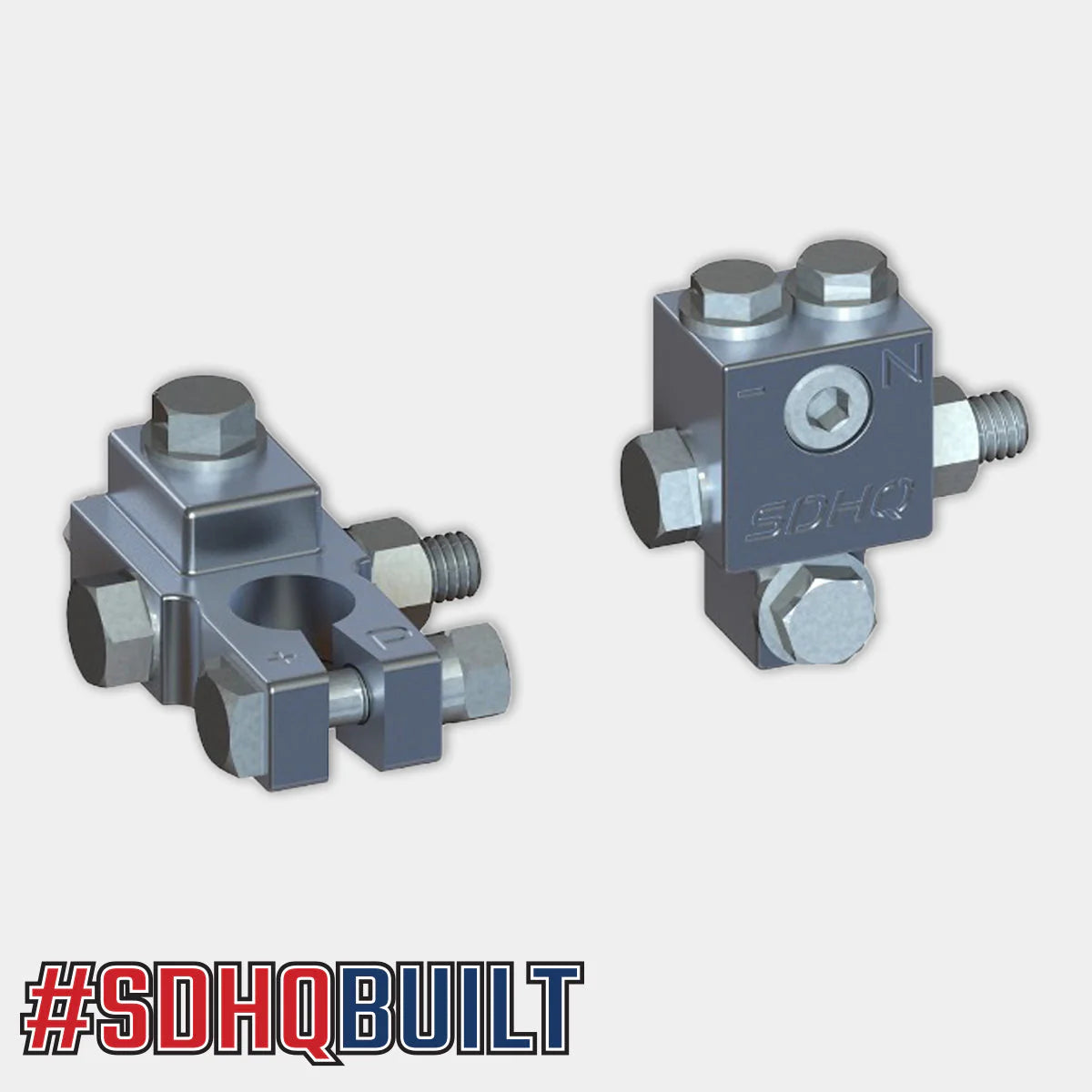 SDHQ Off Road '21-24 Ford F-150 SDHQ Built Billet Battery Terminal Kit