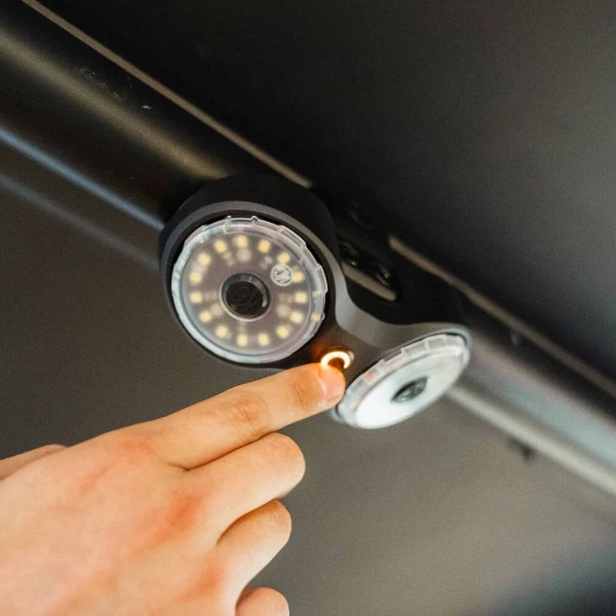 KC Hilites Dual Cyclone Dome Light Tube Clamp Claw Bundle - For Roll Cages