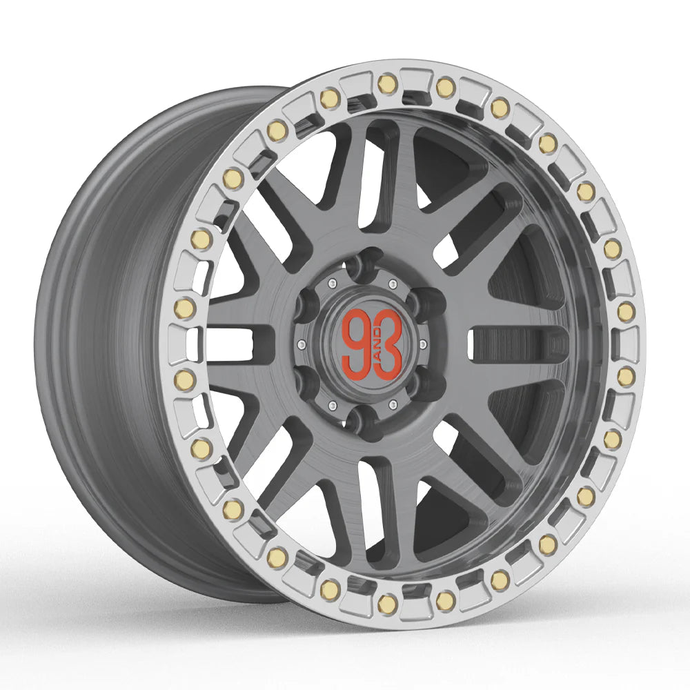 9&3 Wheels FR-01R | 6061-T6 Forged | Simulated Beadlock w/ Removable Ring