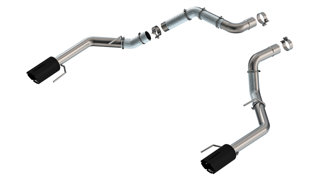 Borla 2021-2026 Ford Raptor/R Tail Pipe Kit - Brawler Ceramic Black