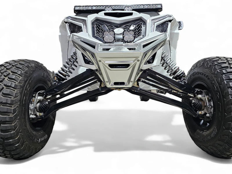 Elektric Offroad 2017-2024 Can Am X3 Maverick Machined Billet Front Winch Bumper (Clear Anodize)