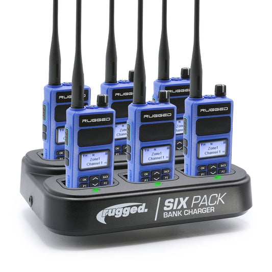 6 PACK - Choose Your Business Band Two Way Handheld Radio RDH-16 - UHF Safety Yellow