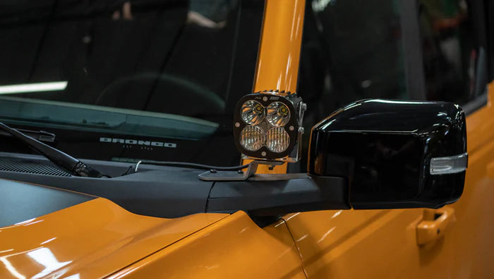 SDHQ Off Road '21-Current Ford Bronco + Bronco Raptor A-Pillar Light Mounts