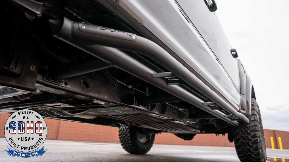 SDHQ OFF ROAD '17-24 FORD RAPTOR SDHQ BUILT WELD-ON ROCK SLIDERS