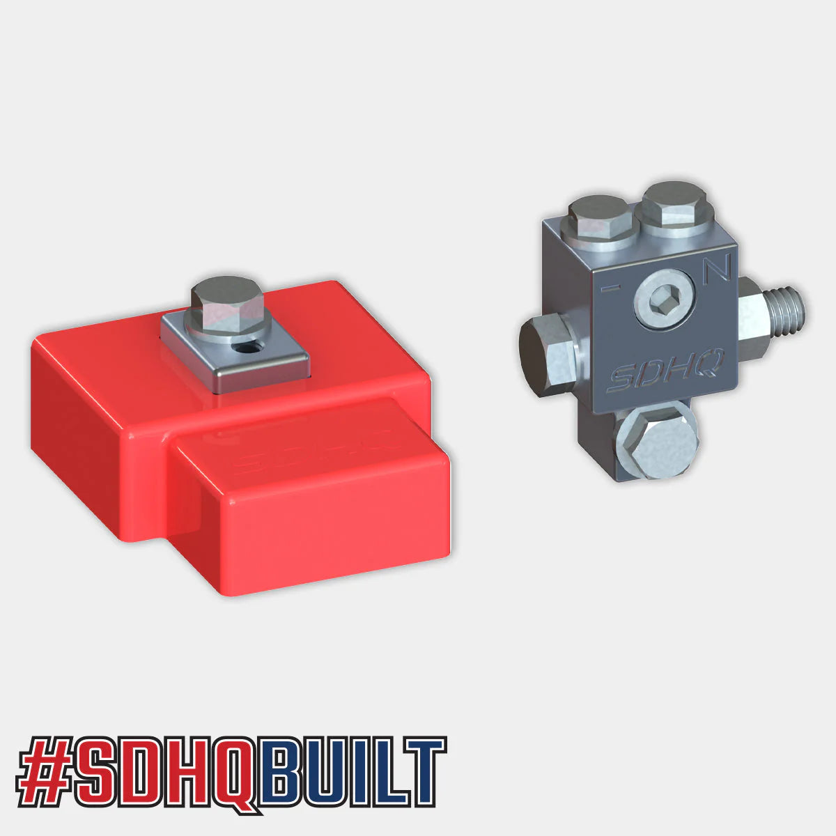 SDHQ Off Road '21-24 Ford F-150 SDHQ Built Billet Battery Terminal Kit