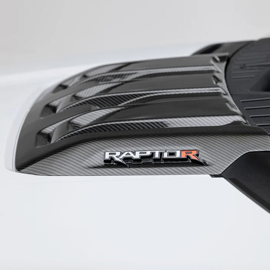 Vorsteiner Ford Raptor R Hood Trim Scoop - Carbon Fiber PP 2x2