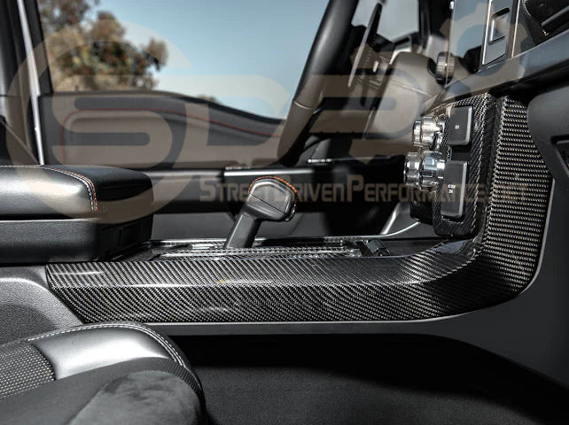 2021+ Ford Raptor/R Carbon Fiber Center Console Side Panel Cover