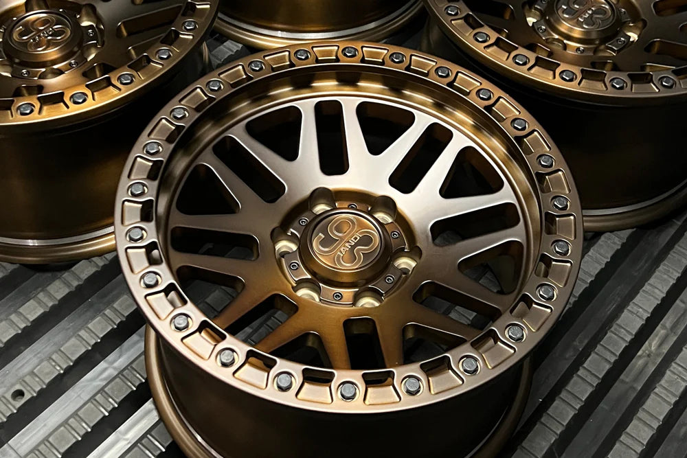 9&3 Wheels FR-01 | 6061-T6 Forged | Simulated Beadlock | Bronze