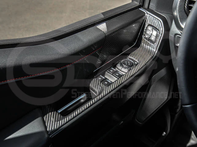 2021+ Ford Raptor/R Carbon Fiber Front Door Side Panel Cover
