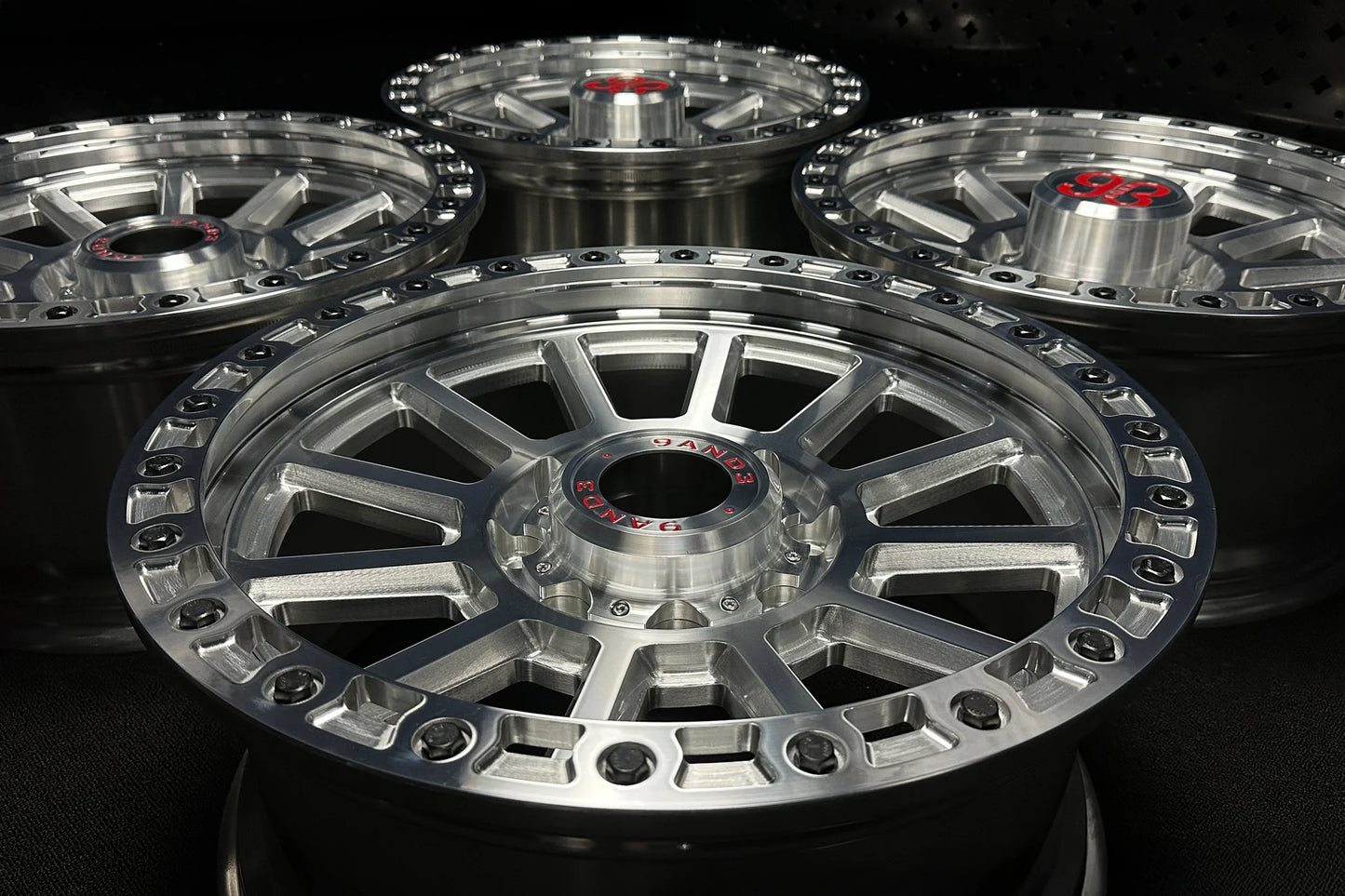9&3 Wheels FR-13 | 6061-T6 Forged | Simulated Beadlock | Machined