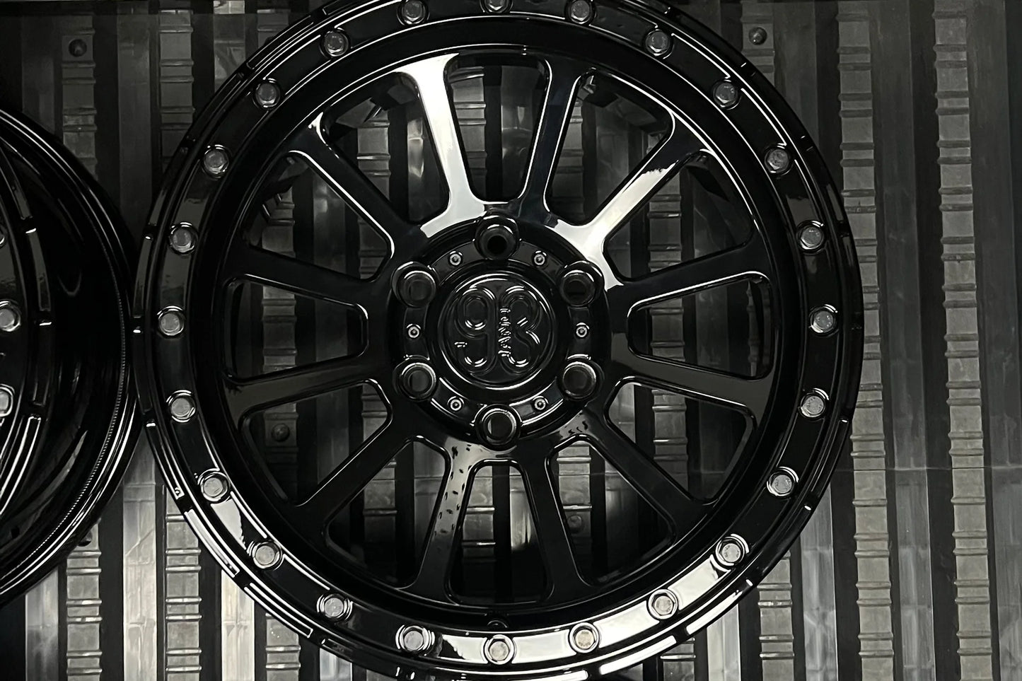 9&3 Wheels FR-12 | 6061-T6 Forged | Simulated Beadlock | Black