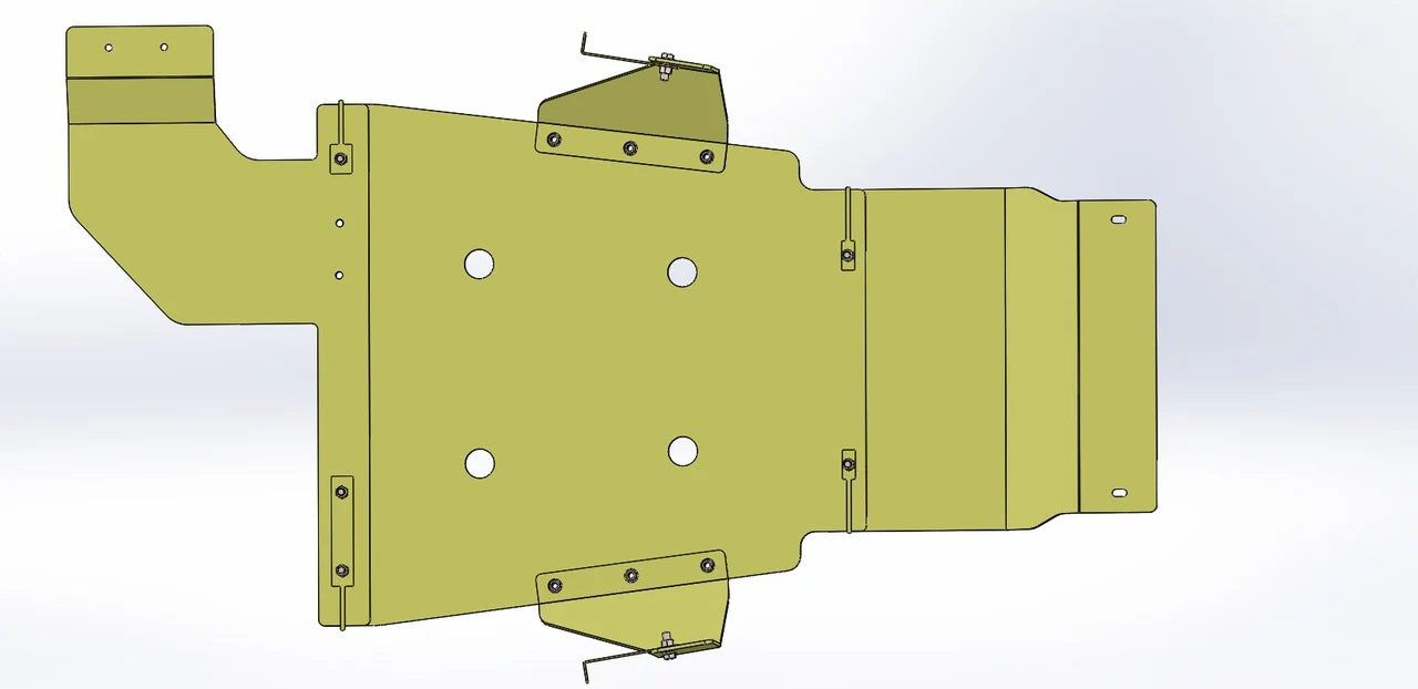 KHC Off-Road Full Coverage Skid Plate Kit, 2017-Current Raptor & 15-Current F150