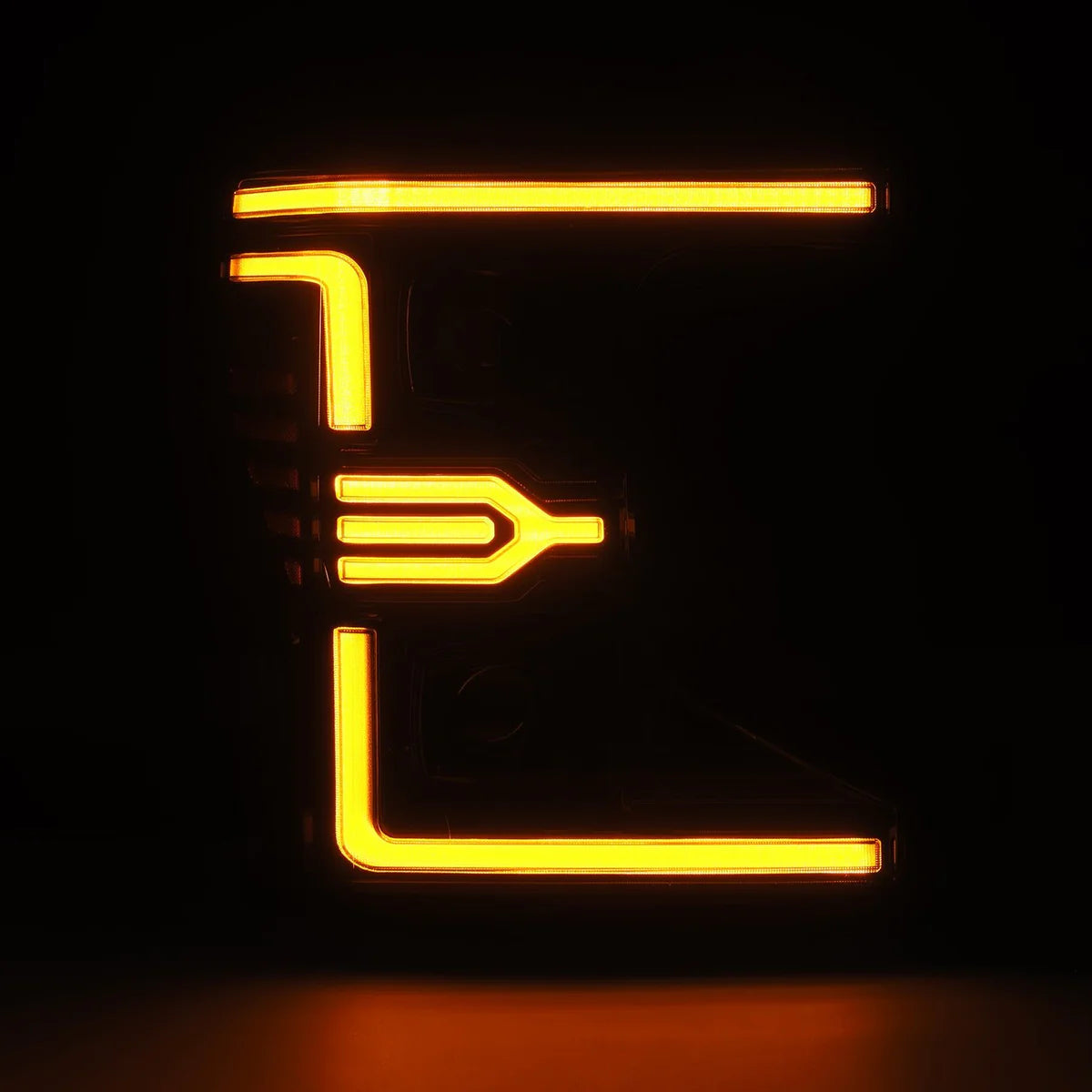 Alpharex 20-22 Ford Super Duty LUXX-Series LED Projector Headlights Alpha-Black