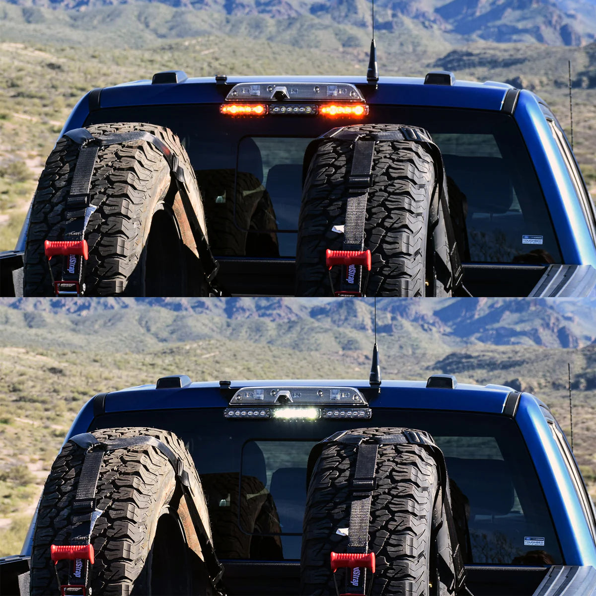 BPD Third Brake Light DUAL Antenna Mount - 2017-2024 Ford Raptor - With Tomar LED Lights