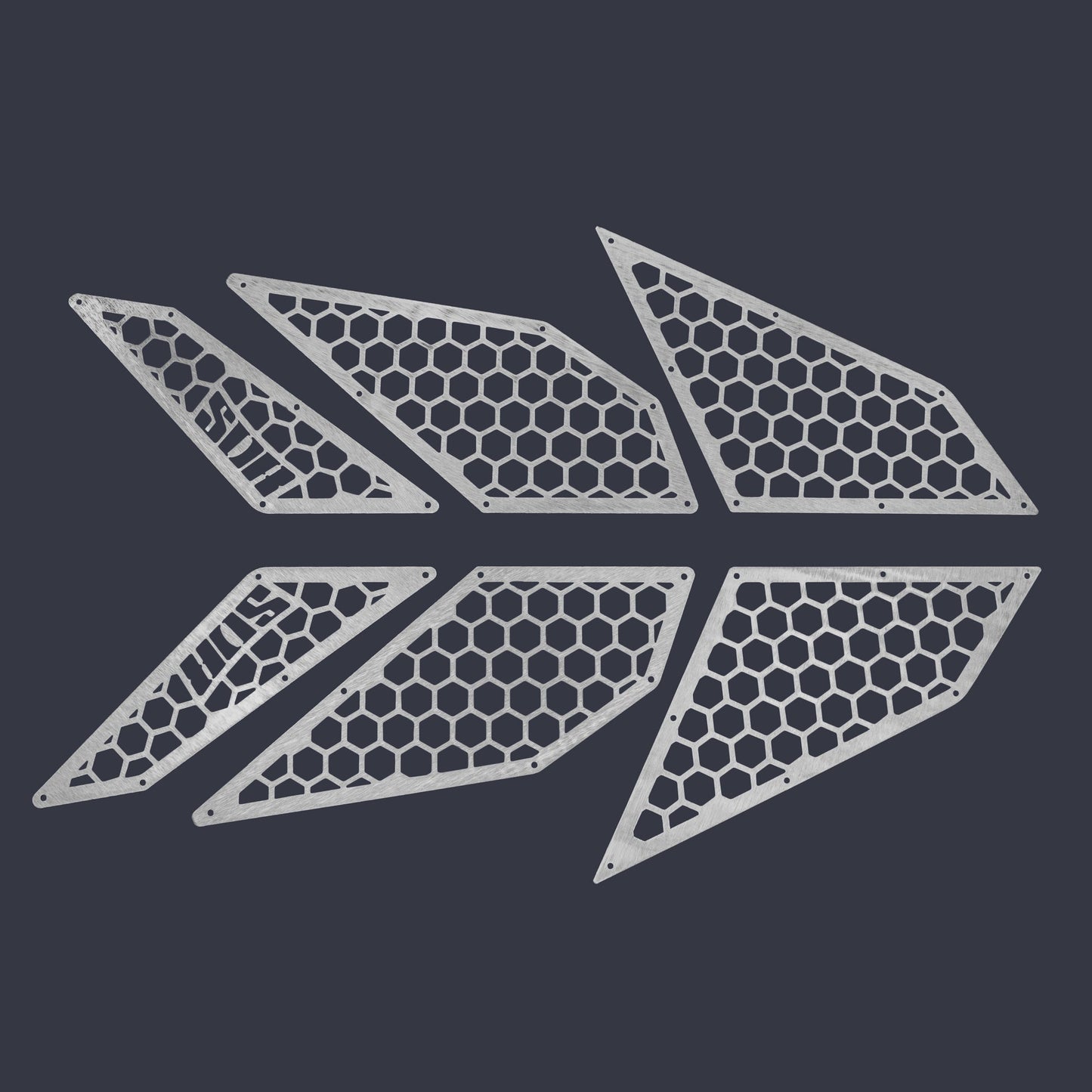 SDR Motorsports Polaris Pro XP/Pro R/Turbo R Bed Grille Kit (6 pc. kit)