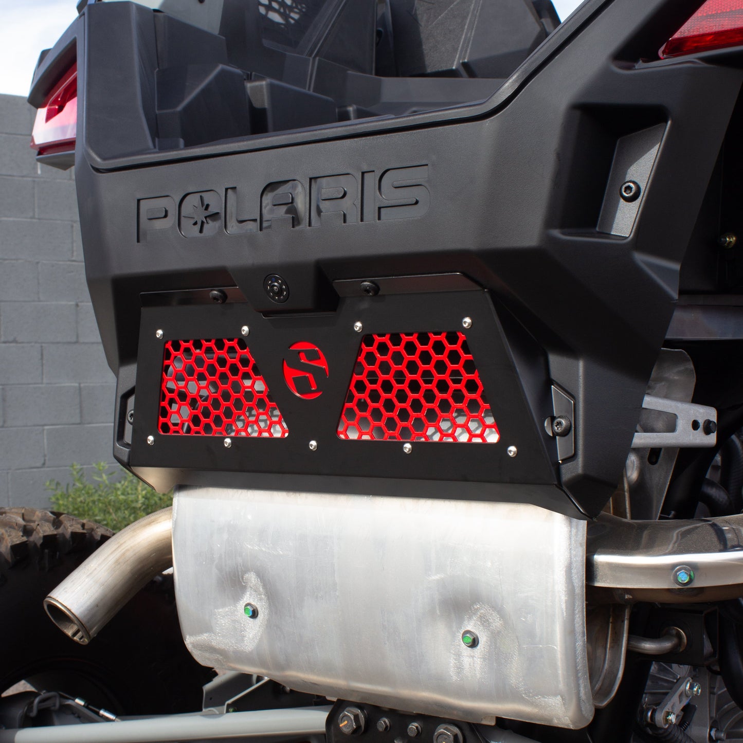 SDR Motorsports Polaris Turbo R/Pro XP Rear Exhaust Cover