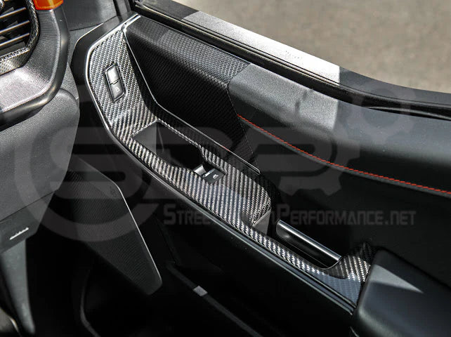 2021+ Ford Raptor/R Carbon Fiber Front Door Side Panel Cover