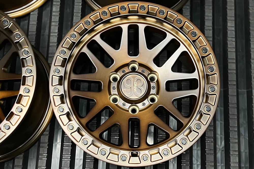 9&3 Wheels FR-01 | 6061-T6 Forged | Simulated Beadlock | Bronze