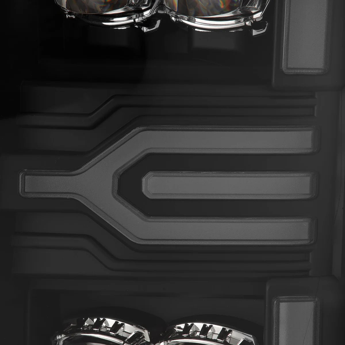 Alpharex 20-22 Ford Super Duty NOVA-Series LED Projector Headlights Black