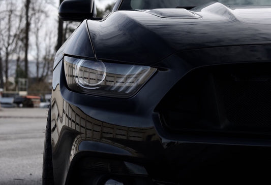 Headlight Amber Corner Vinyl Black Out (2015-2017 MUSTANG, 2016-2020 GT350 & 2020-2022 GT500)