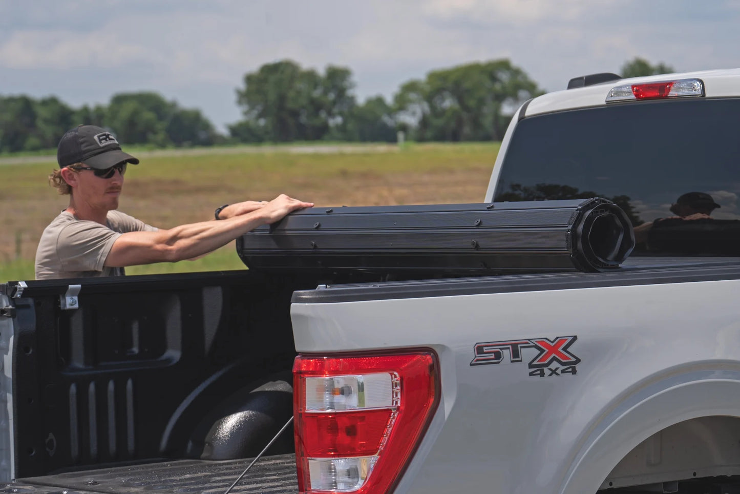 Rough Country 2021-2025 Ford Raptor Hard Roll Up Bed Cover