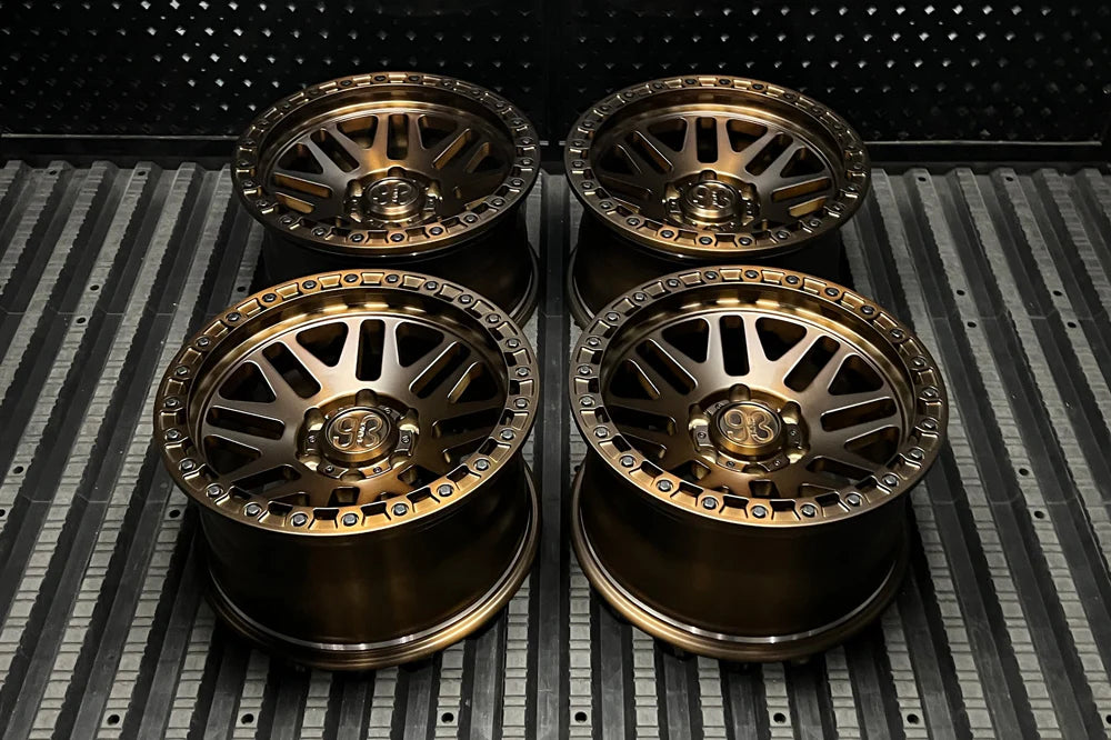 9&3 Wheels FR-01 | 6061-T6 Forged | Simulated Beadlock | Bronze